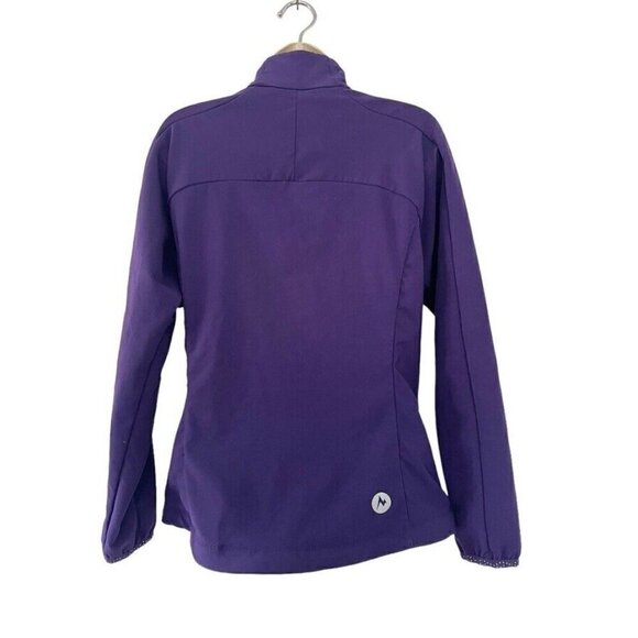 MARMOT Woman's Sz M Purple M3 Aber Softshell Jacket Full Zip - Picture 3 of 8